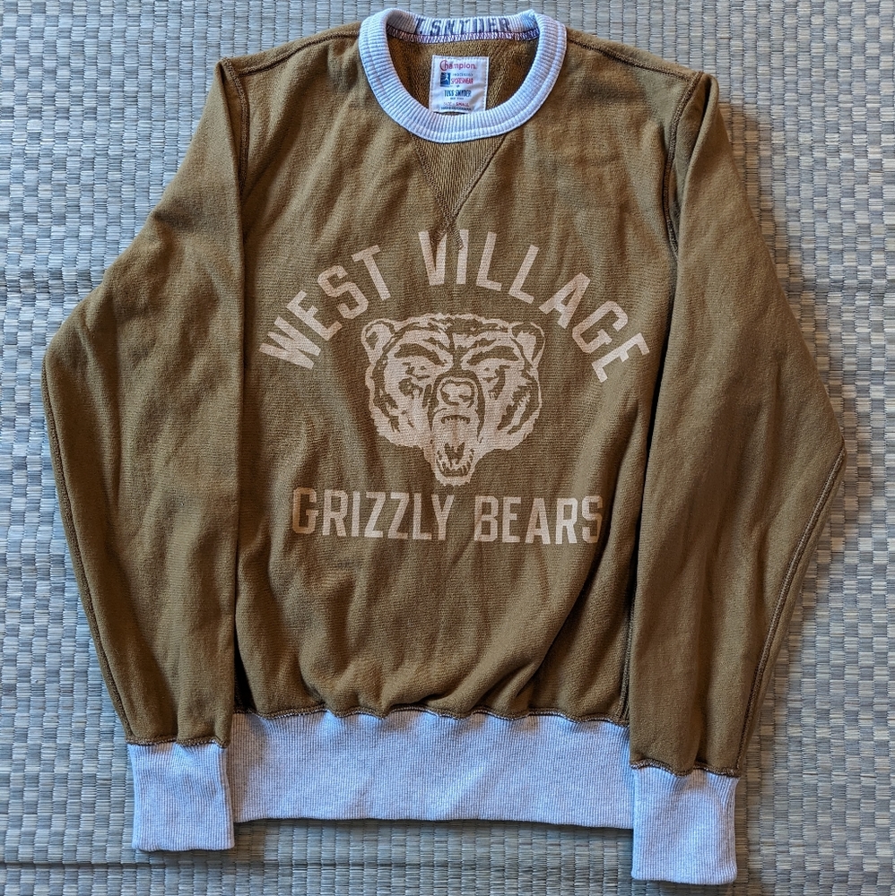 Champion x Todd Snyder West Village Grizzly Bears Sweatshirt Men's Size Small